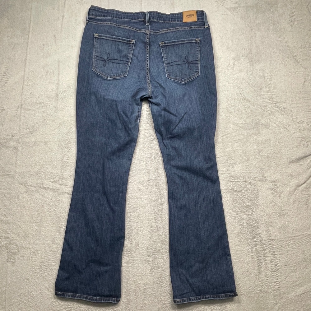Denizen Levi's Bootcut Jeans Womens 16M 33x32 Blue Mid Rise Distressed - Picture 14 of 14